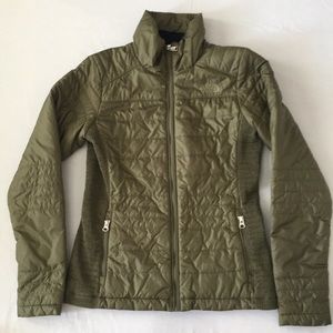 Olive Green North Face Down Jacket